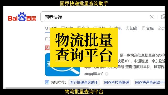 一键速查,物流动态尽在掌握——超便捷批量查询平台来袭!