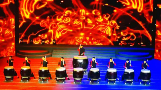 年会开场鼓打鼓开场秀战鼓表演锣鼓表演