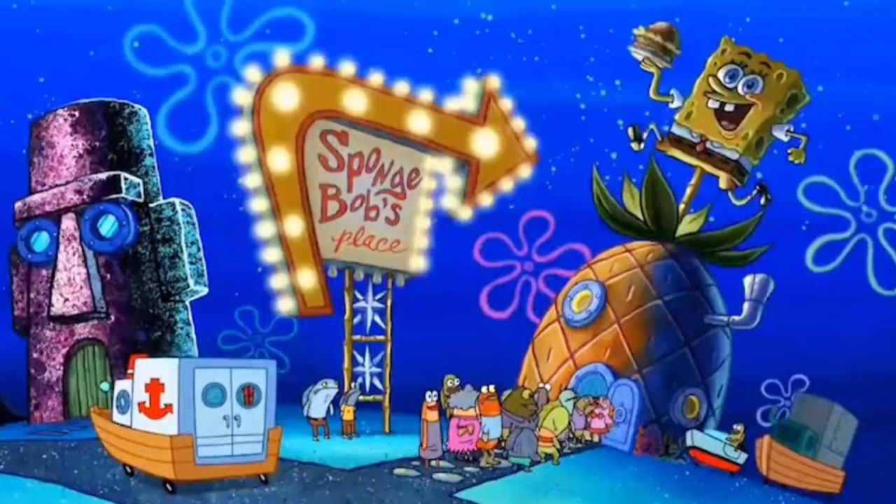 海绵宝宝自己开了汉堡餐厅,生意太好了