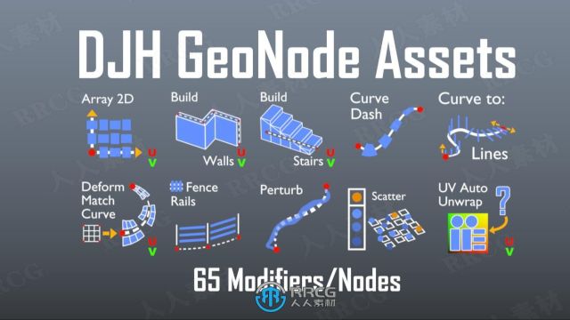 Geometry Node Assets自定义节点修改器Blender插件V10版