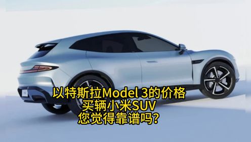 以特斯拉Model3的价格，买辆小米SUV，您觉得靠谱吗？