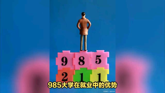 985大学在就业中的优势在哪里?