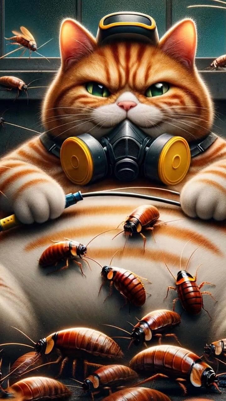 看我喵喵大战小强!