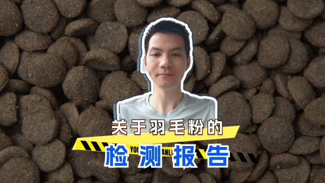 关于羽毛粉的检测报告