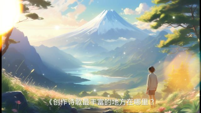 创作诗歌最丰富的地方