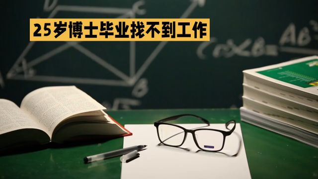 25岁博士毕业找不到工作