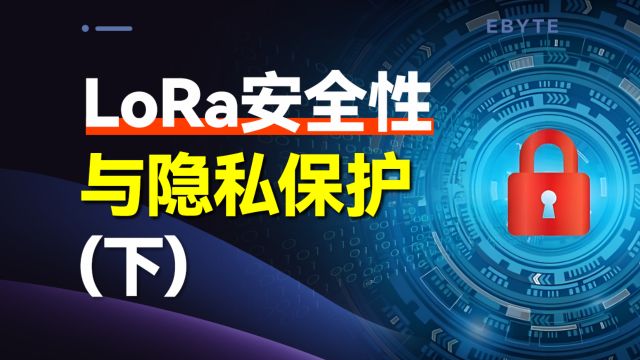 【认识LoRa】LoRaWAN协议如何进行数据加密?