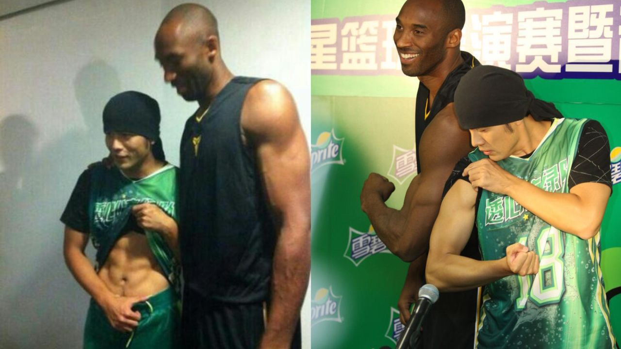 周杰伦也有过八块腹肌!科比和周杰伦有过什么故事?