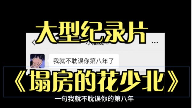 大型纪录片花少北个人传之《我就不耽误你第八年了》