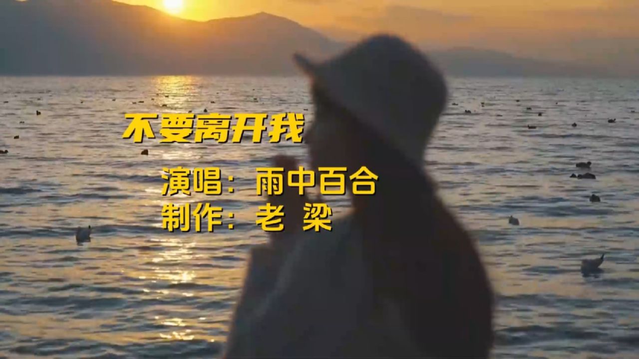 推荐雨中百合的原唱《不要离开我》伤感催泪,旋律优美醉人,听哭了痴情