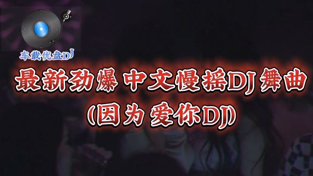 最新劲爆中文慢摇DJ舞曲超劲爆车载音乐(因为爱你)