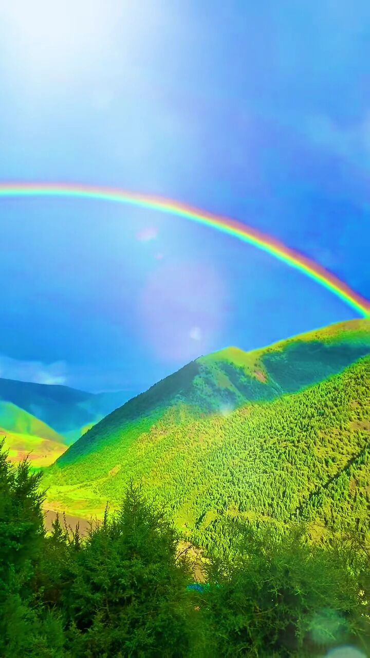 彩虹 #七彩祥云有好运