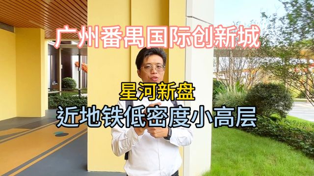 广州番禺国际创新城,星河盛世锦城近地铁低密度小高层