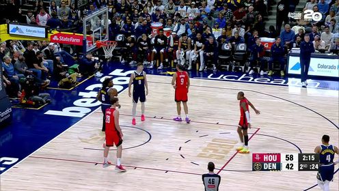 《丹佛掘金》NBA常规赛：火箭vs掘金第2节中文解说回放