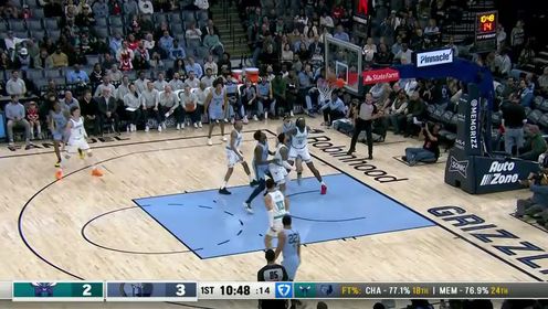《NBA全场集锦》NBA常规赛：黄蜂vs灰熊第1节中文解说回放