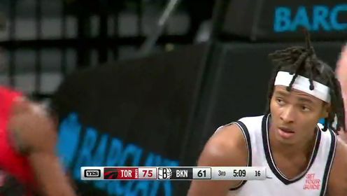 《布鲁克林篮网》NBA季前赛：猛龙vs篮网第3节英文原声回放