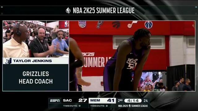 NBA夏季联赛：国王vs灰熊第2节中文解说回放
