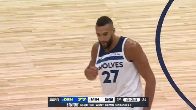 掘金vs森林狼英文原声全场回放