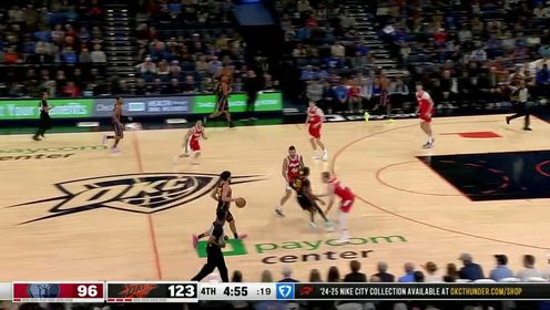 《俄克拉荷马雷霆》【回放】NBA常规赛：灰熊vs雷霆第4节中文解说回放
