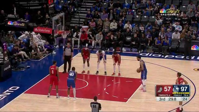 NBA常规赛：开拓者vs国王第3节中文解说回放