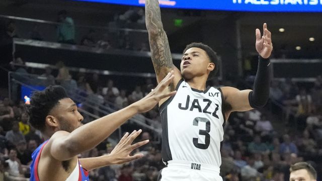 76人85-93爵士 乔治独得31分5助爵士队力克76人