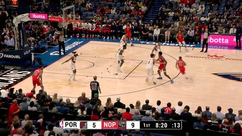 《NBA全场集锦》出手就是高难度！英格拉姆顶飞防守转身后仰命中