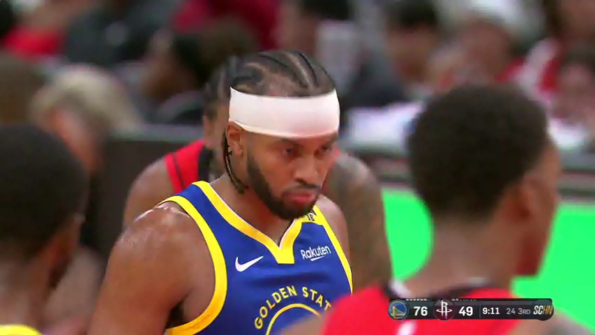 勇士vs火箭 NBA常规赛：勇士vs火箭第3节英文原声回放