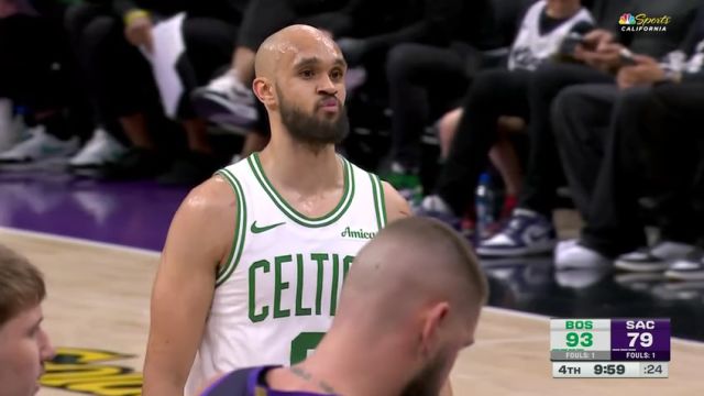 NBA常规赛：凯尔特人vs国王第4节中文解说回放