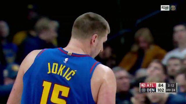NBA常规赛：老鹰vs掘金第3节中文解说回放