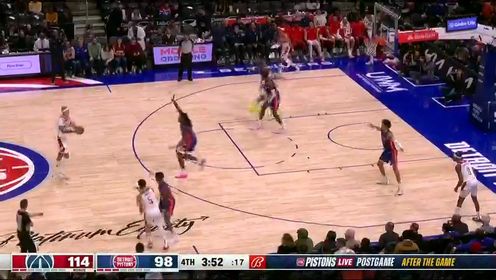 《NBA全场集锦》【回放】NBA常规赛：奇才vs活塞第4节英文原声回放