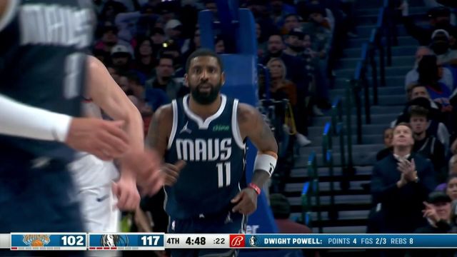 欧文vs尼克斯集锦 狂砍44+4+10创独行侠生涯新高