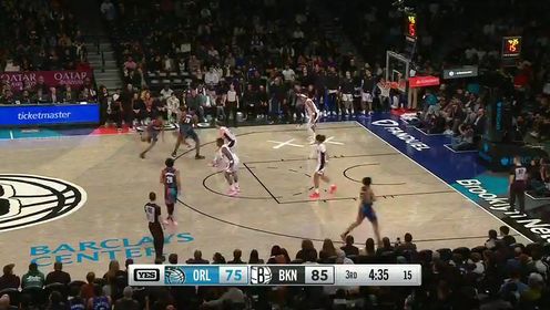 《布鲁克林篮网》【回放】NBA常规赛：魔术vs篮网第3节英文原声回放