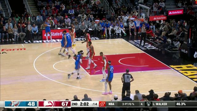 手感有所回暖！ 霍姆格伦外线两记三分手起刀落