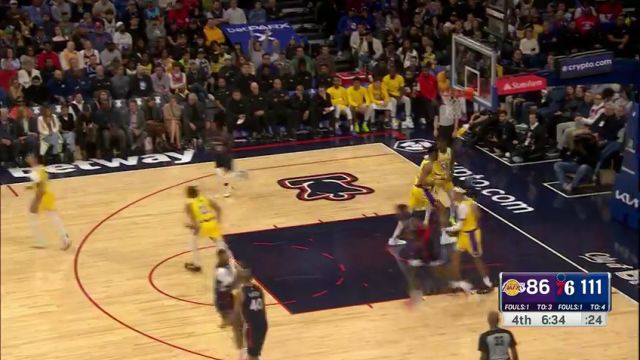 湖人vs76人英文原声全场回放