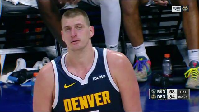 NBA常规赛：篮网vs掘金第3节中文解说回放