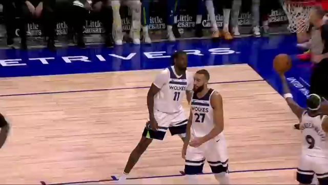 NBA常规赛：森林狼vs活塞第4节中文解说回放