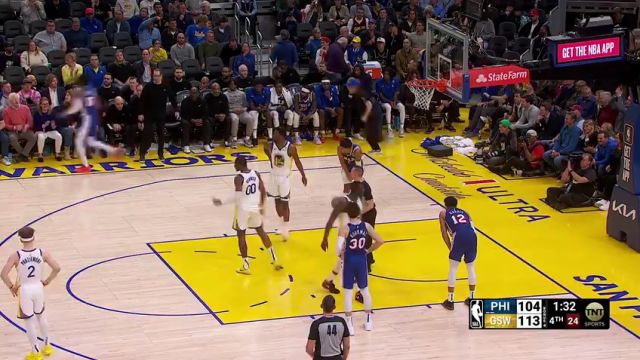 76人vs勇士第4节英文原声回放