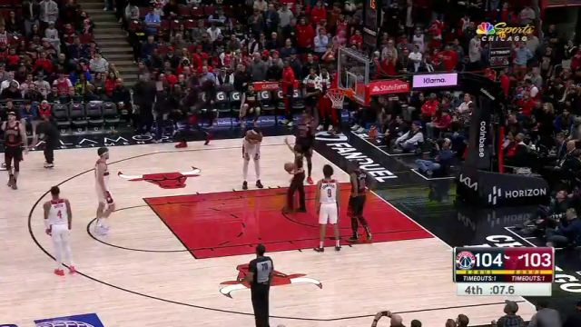 NBA常规赛：奇才vs公牛英文原声全场回放
