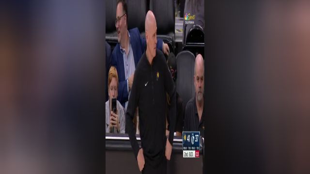 NBA常规赛：步行者vs国王第2节英文原声回放