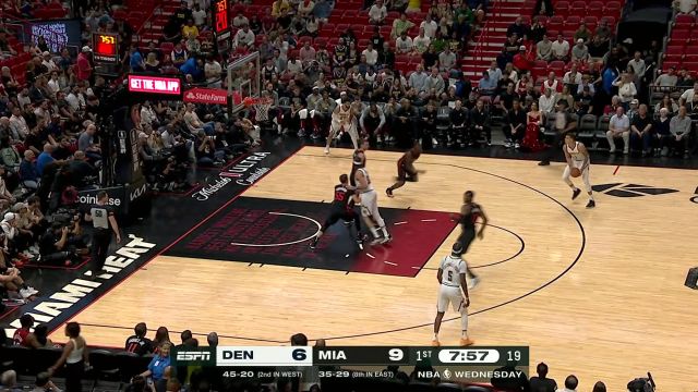 打你还是有心得！掘金进攻端忽然发力 一波10-0瞬间打停热火