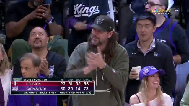  NBA常规赛：火箭vs国王第4节英文原声回放