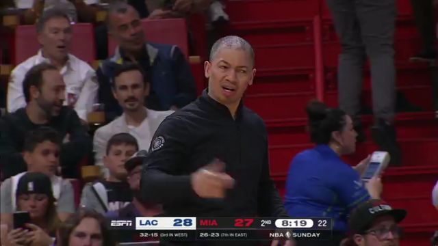 NBA常规赛：快船vs热火第2节英文原声回放