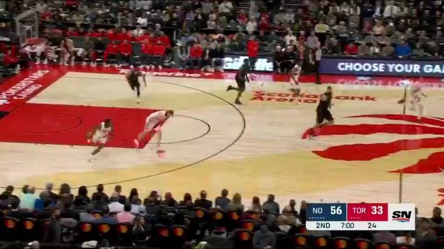NBA常规赛：鹈鹕vs猛龙第2节中文解说回放