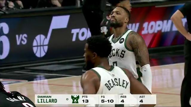 雄鹿vs开拓者第2节中文解说回放