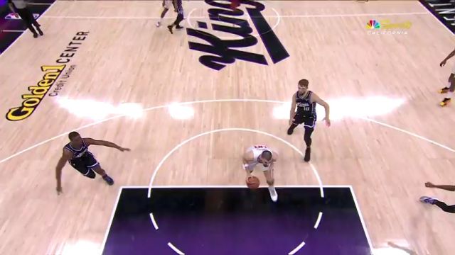 NBA常规赛：快船vs国王第3节英文原声回放