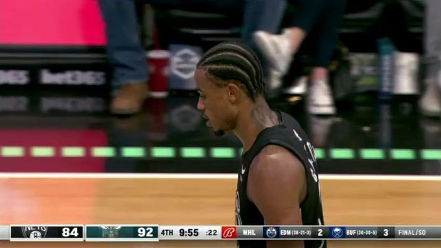 NBA常规赛：篮网vs黄蜂第4节中文解说回放