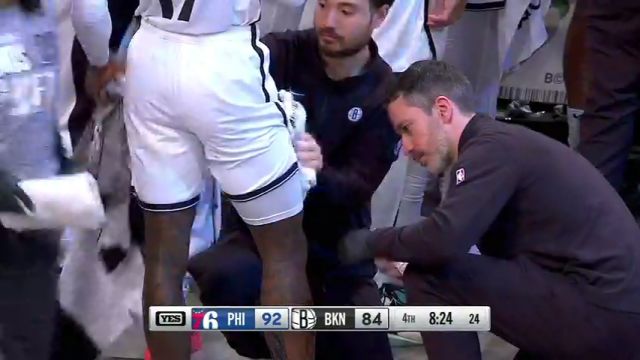 NBA常规赛：76人vs篮网第4节英文原声回放