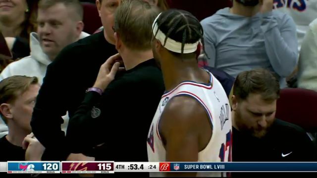 NBA常规赛：76人vs骑士第4节中文解说回放