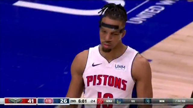 NBA常规赛：鹈鹕vs活塞第2节中文解说回放
