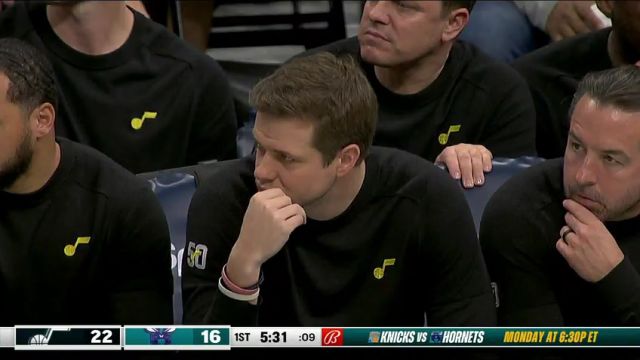 NBA常规赛：爵士vs黄蜂第1节中文解说回放